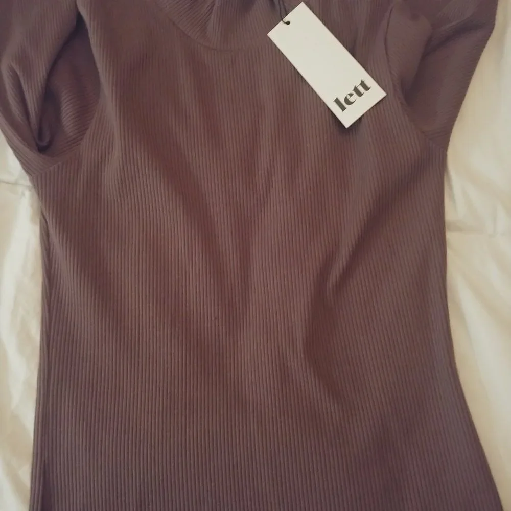 NEW Lett brand mocha mock turtleneck - Picture 8 of 8